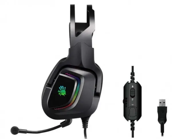A4-G570 A4Tech Bloody gejmerske slusalice sa mikrofonom, 7.1 SURROUND, 50mm/16ohm, color LED, USB