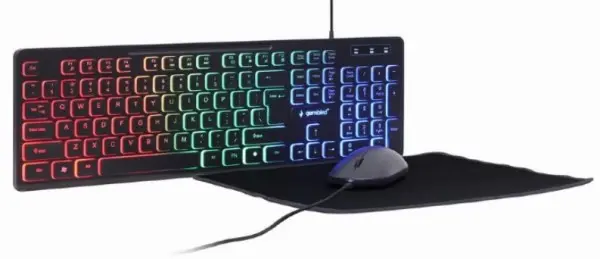 KBS-UML-01 Gembird 3-in-1 backlight set tastatura, mis i podloga