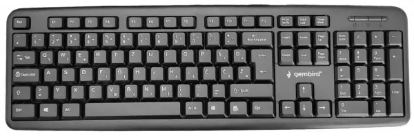 KB-U-103-YU ** Gembird Standardna tastatura SRB (YU) layout black USB (393)