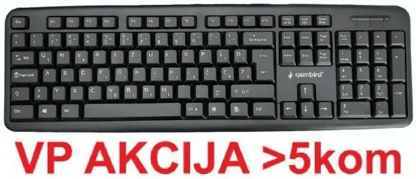 KB-U-103-YU ** Gembird Standardna tastatura SRB (YU) layout black USB (393)