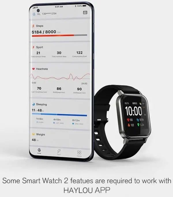 Smart Watch Xiaomi Haylou LS02 Crni 045092