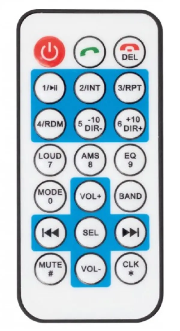 Auto radio SAL VBT1100/BL Blue FM, USB, SD, 3,5mm, Bluetooth, 4x45W + daljinski