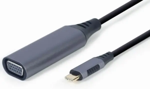 A-USB3C-VGA-01 Gembird USB Type-C to VGA display adapter, space grey