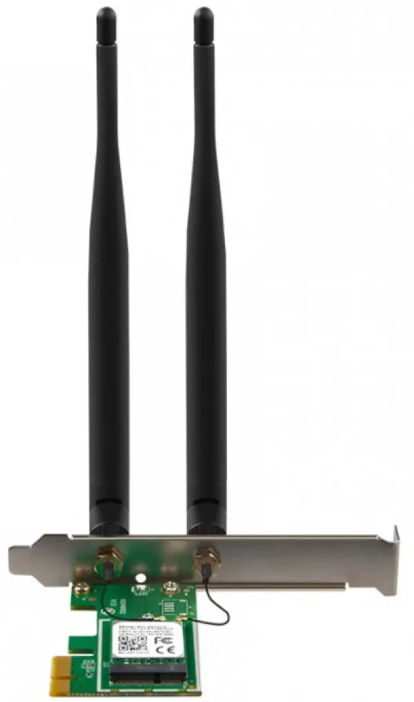 Tenda E12 PCI Express wireless adapter 5GHz-867Mbps/2.4GHz-300Mbps 2xDetachable 5dBi Antenna