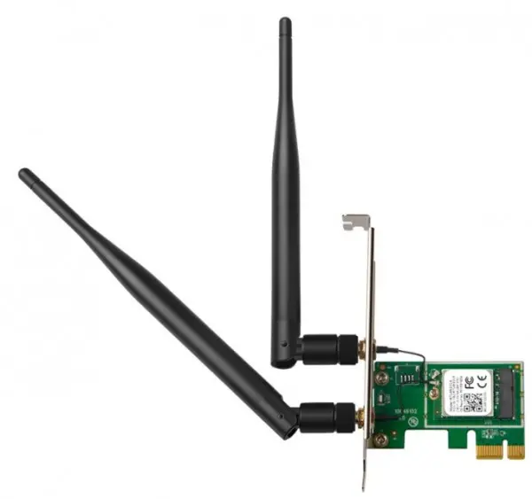 Tenda E12 PCI Express wireless adapter 5GHz-867Mbps/2.4GHz-300Mbps 2xDetachable 5dBi Antenna