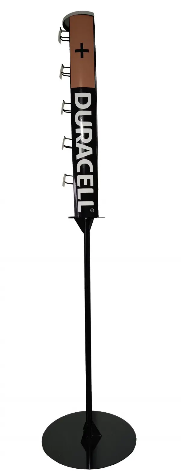 Duracell SOP Ramocu stojeci, na stalku 15x165cm