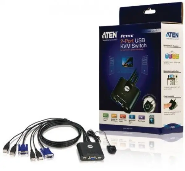 CS22U-AT ATEN 2-port USB KVM switch sa kablovima