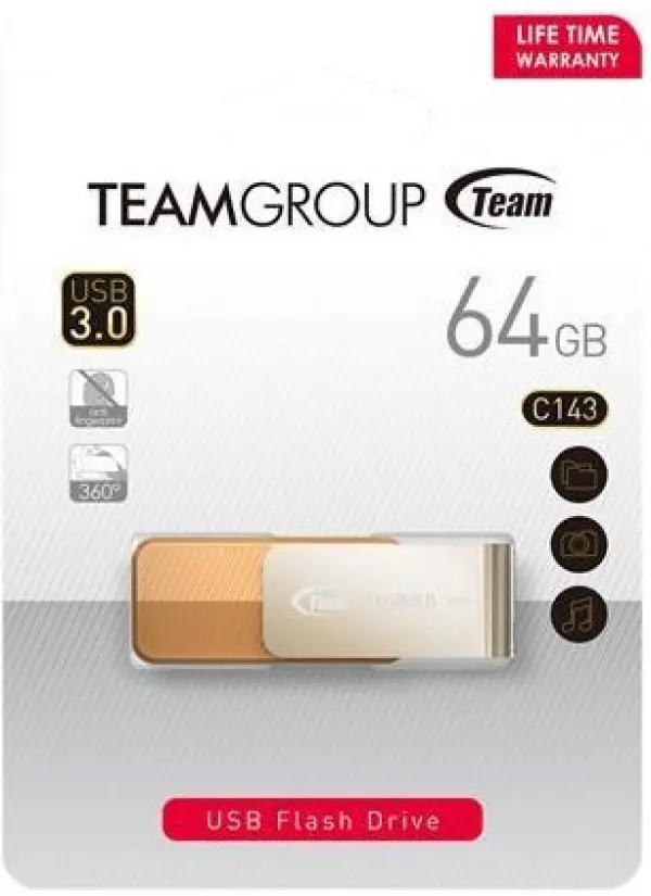 TeamGroup 64GB C143 USB 3.0 BROWN TC143364GN01