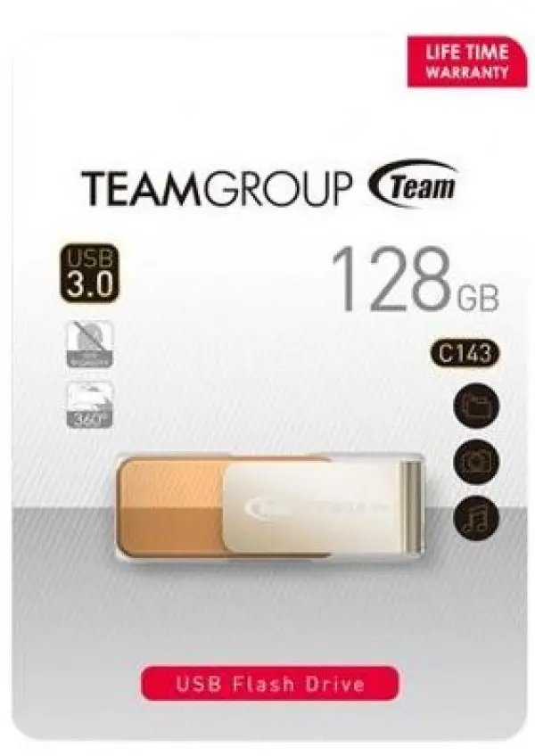 TeamGroup 128GB C143 USB 3.0 BROWN TC1433128GN01