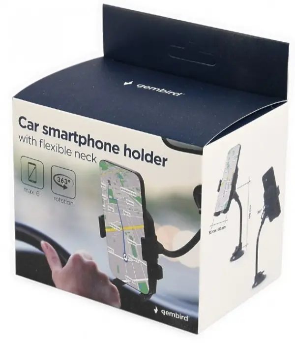 TA-CHW-04 Gembird drac mobilnog telefona za auto na vakum sirina 55-80mm