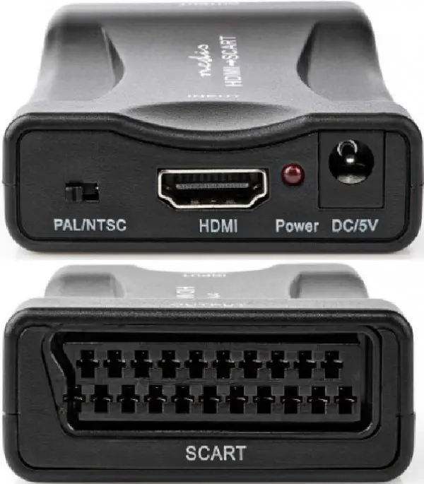 VCON3461BK HDMI ulaz na SCART izlaz jednosmerni, 1080p, 1.2 Gbps, Black