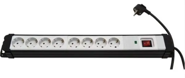 Produzni kabl sa 8 uticnica (3x1.5mm) 2m, PM8ZP-2M DZ 16A, 250V-3680W