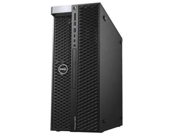 DELL Precision T5820 Xeon W-2223 4C 1x8GB 1TB DVDRW Quadro P1000 Win10Pro 3yr ProSupport