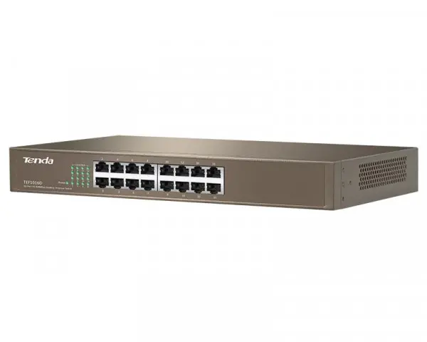 TENDA TEF1016D 16-Port Fast Ethernet DesktopRackmount Switch