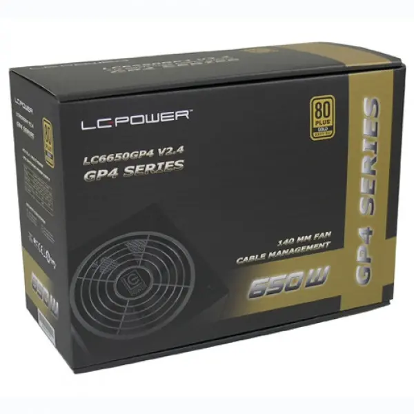 Napajanje LC POWER LC6650GP4 V2.4 650W80 Plus Goldcrna' ( 'LC6650GP4' ) 