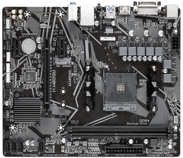 MB Gigabyte AMD AM4 A520M H