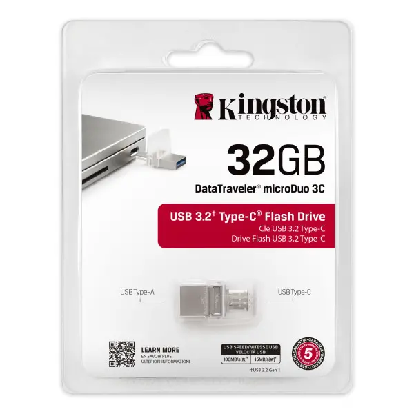 FlashDrive 64GB Kingston DTDUO3C64GB microDuo