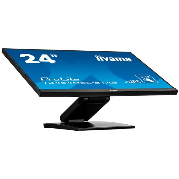 IIYAMA Monitor 24'' PCAP 10-Points Touch Screen, Anti Glare coating, 1920 x 1080, IPS-panel, Slim Bezel, Speakers, VGA, HDMI, Height Adjust.