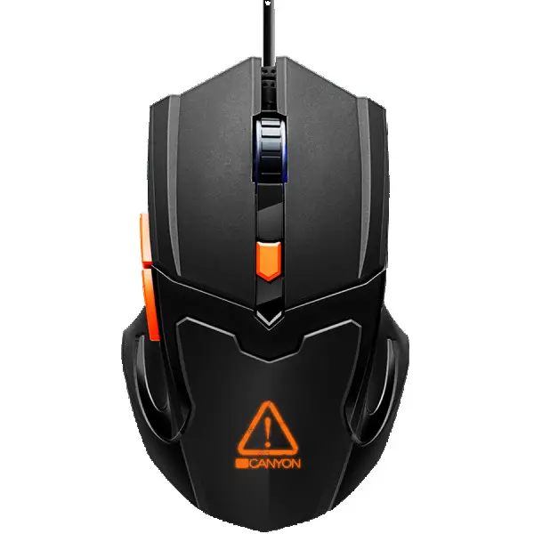 CANYON Vigil GM-2 Optical Gaming Mouse with 6 programmable buttons, Pixart optical sensor, 4 levels of DPI and up to 3200, 3 million times 