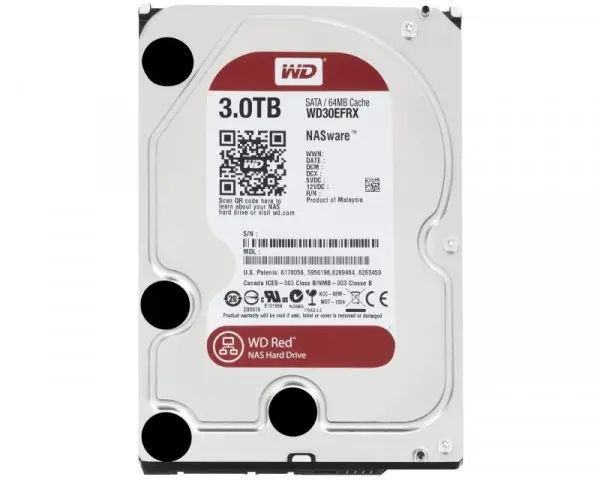 WD 3TB 3.5'' SATA III 64MB IntelliPower WD30EFRX Red