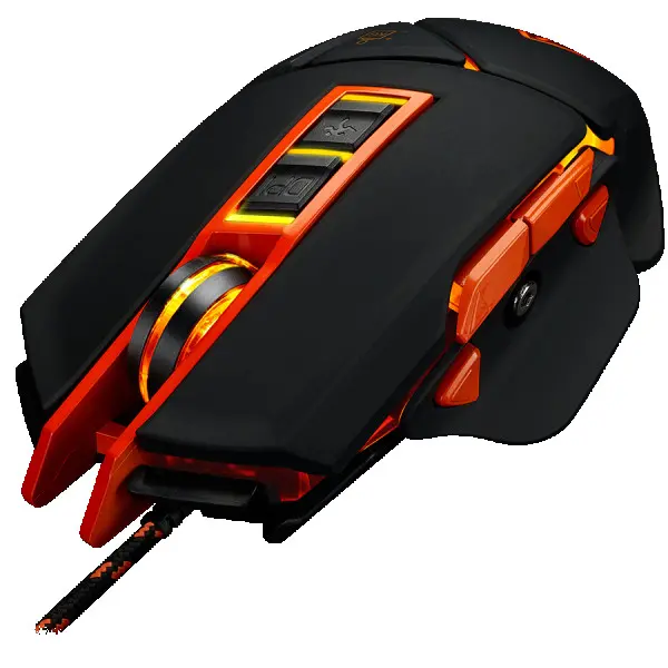 CANYON Hazard GM-6 Optical gaming mouse, adjustable DPI setting 80016002400320048006400, LED backlight, moveable weight slot and retractabl