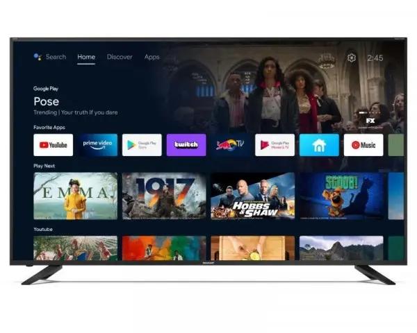 SHARP 70'' 70CL5 Android Smart Ultra HD 4K LED TV + HT-SB110 Soundbar zvučnik outlet