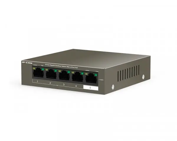 IP-COM G1105P-4-63W 5-Port Gigabit Desktop Switch with 4-Port PoE