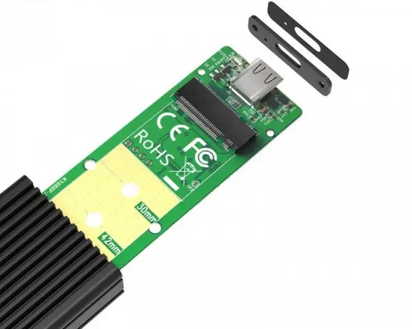 MAIWO Externo Kućište USB 3.2 za NVMe i SATA M.2 SSD, sa USB 3.1 tip C kablom  K1687P2
