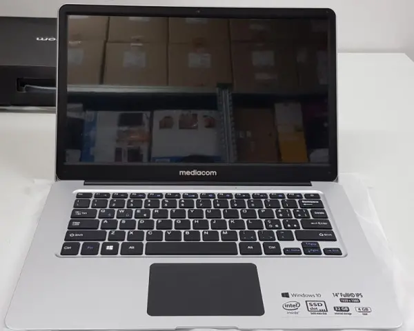 MEDIACOM SmartBook SB142 14'' FHD Intel Atom x5-Z8350 Quad Core 1.44GHz (1.92GHz) 4GB 32GB Windows 10 Home 64bit srebrni