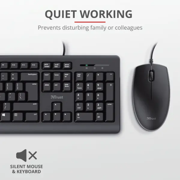 Tastatura+miš TRUST Primo žični setcrna' ( '23970' ) 