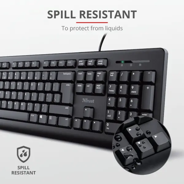 Tastatura+miš TRUST Primo žični setcrna' ( '23970' ) 