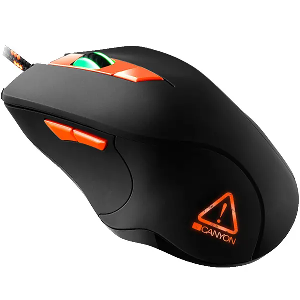 Wired Gaming Mouse with 6 programmable buttons, Pixart optical sensor, 4 levels of DPI and up to 3200, 5 million times key life, 1.65m Brai