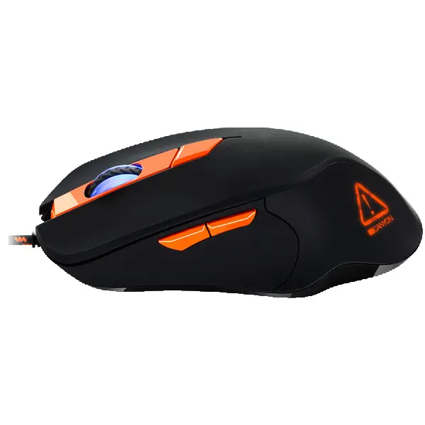 Wired Gaming Mouse with 6 programmable buttons, Pixart optical sensor, 4 levels of DPI and up to 3200, 5 million times key life, 1.65m Brai