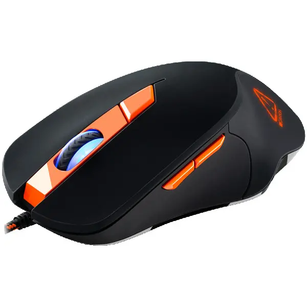 Wired Gaming Mouse with 6 programmable buttons, Pixart optical sensor, 4 levels of DPI and up to 3200, 5 million times key life, 1.65m Brai