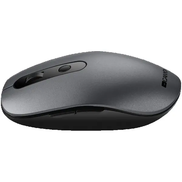 CANYON Canyon 2 in 1 Wireless optical mouse with 6 buttons, DPI 800100012001500, 2 mode(BT 2.4GHz), Battery AA*1pcs, Grey, 65.4*112.25*32.3