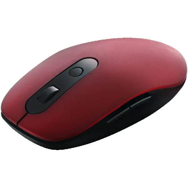 CANYON MW-9 2 in 1 Wireless optical mouse with 6 buttons, DPI 800100012001500, 2 mode(BT 2.4GHz), Battery AA*1pcs, Red, silent switch for r