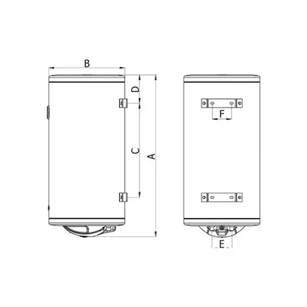 Bojler Termorad BTCR-80 Standard Emajlirani kazanzapremina 80l