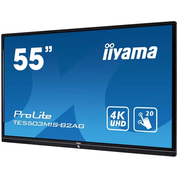 IIYAMA TE5503MIS-B2AG; a perfect solution for educational and corporate use. The 55 infrared 20-point touchscreen with iiWare 8.0 (Android 