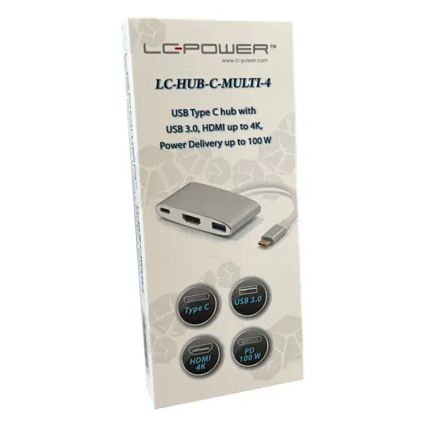 HUB LC Power LC-HUB-C-MULTI-4 Type C, 1xHDMI DP