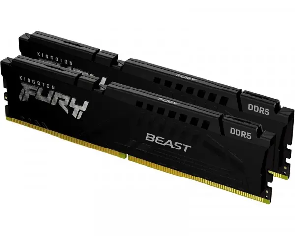 KINGSTON DIMM DDR5 64GB (2x32GB kit) 4800MTs KF548C38BBAK2-64 Fury Beast RGB black