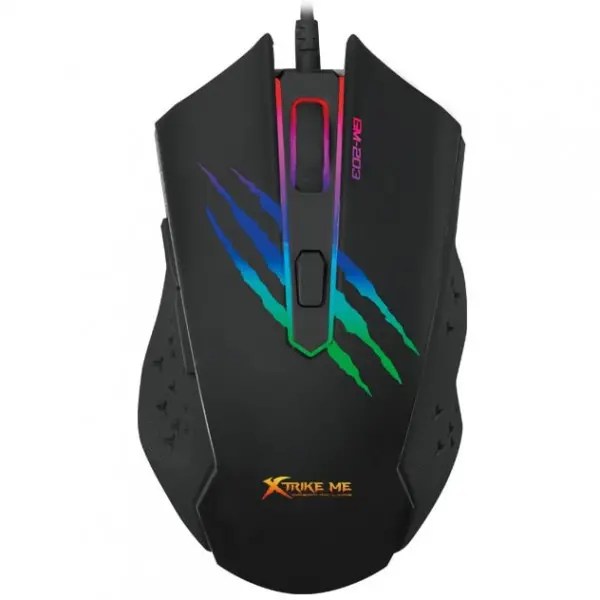 Mouse Xtrike USB GM203 6D gejmerski sa RGB pozadinskim osvetljenjem crni