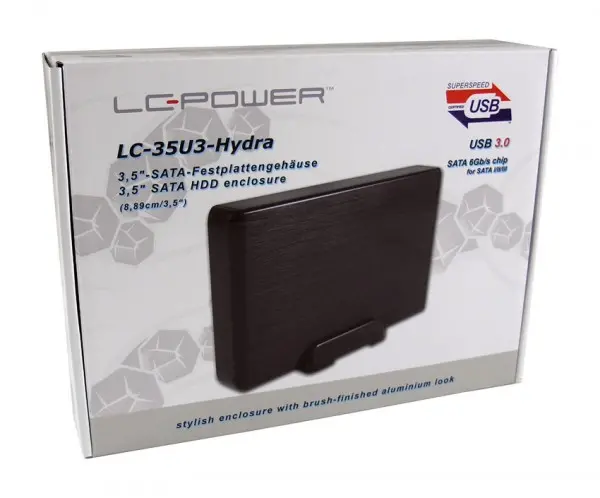 HDD Rack LC Power 3.5'' LC-35U3-Hydra SATA HDDSSD USB3.0, crni