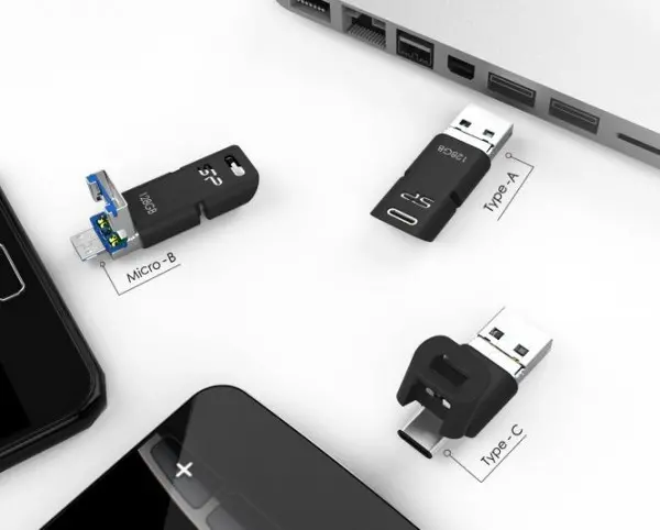 Flash Drive Silicon Power 64GB Mobile C50 USB-C SP064GBUC3C50V1K