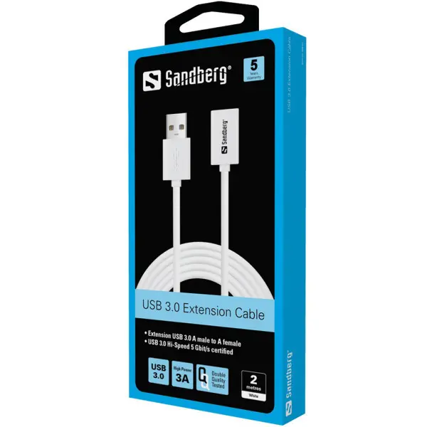 Kabl Sandberg USB 3.0 A-MA-F 2m 508-51