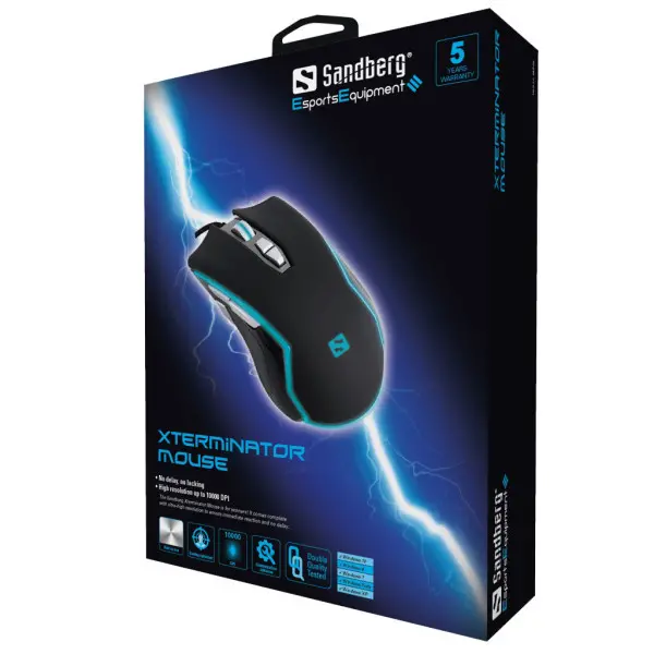 Miš Sandberg Xterminator USB 10000DPI 640-08