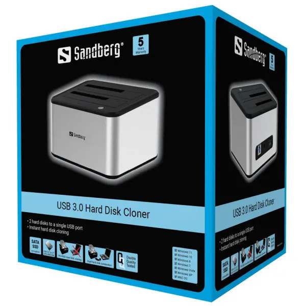 HDD docking station Sandberg USB 3.0 Cloner 133-74