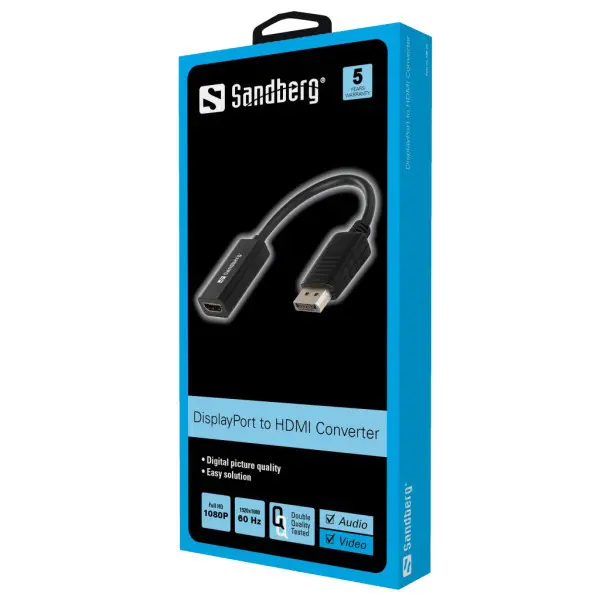 Adapter Sandebrg DisplayPort - HDMI 508-28