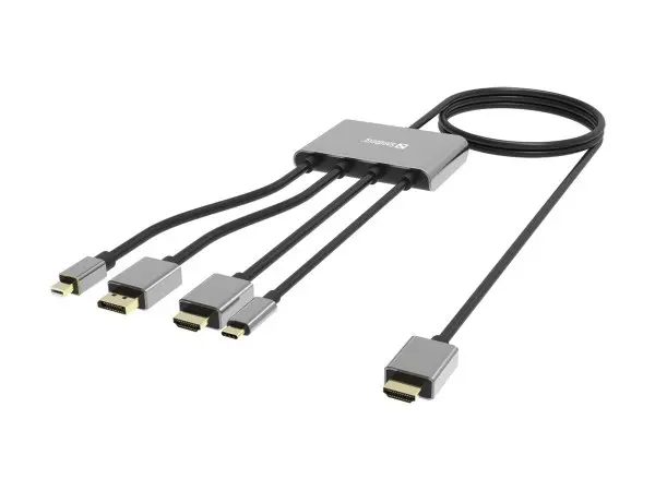 Kabl-display HUB Sandberg All-In-One USB CDPm DPHDMI - HDMI 2m 509-21