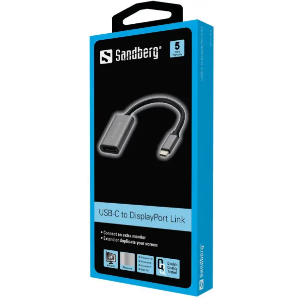 Adapter Sandberg USB C - DisplayPort 136-19