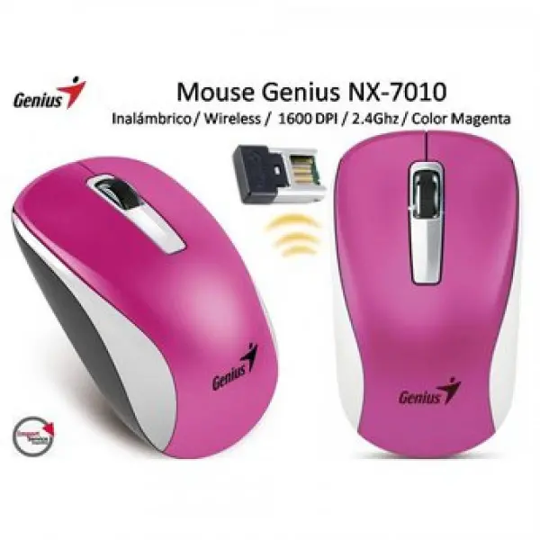 Genius Mouse NX-7010, USB, MAGENTA, NEW Package